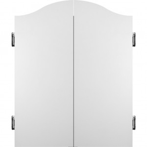 Mission Dartboard Cabinet Deluxe Plain White