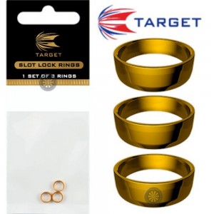 Target Slot Lock Grip Rings Gold