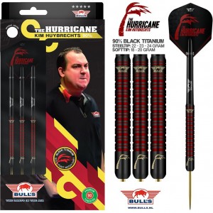 Bulls Kim Huybrechts 90% Dartpijlen Black Titanium