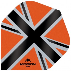 Mission Alliance X 150 Flights Union Jack Black Orange
