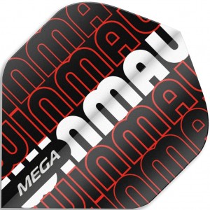 Winmau Mega Standaard Flights Logo Rood