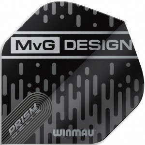 Winmau Michael van Gerwen Design Flights Zwart Grijs