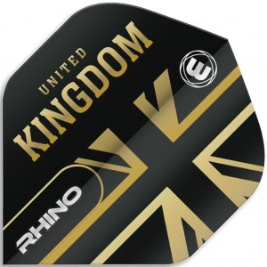 Winmau Rhino Flights United Kingdom Goud 