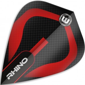Winmau Rhino Flights Kite Rood Zwart 