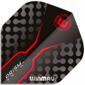 Winmau Prism Zeta Flight Rood-Zwart