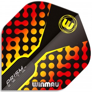 Winmau Prism Zeta Flight Zwart-Geel