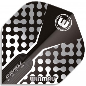 Winmau Prism Zeta Flight Zwart-Wit