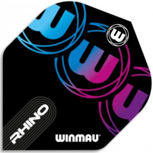 Winmau Rhino Logo Flights Blue 1