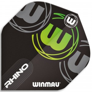Winmau Rhino Logo Flights Green 2