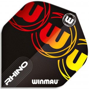 Winmau Rhino Logo FLights Orange 1