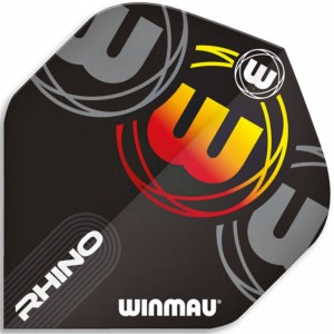 Winmau Rhino Logo Flights Orange 2