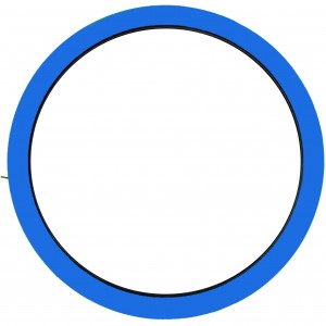 Dartbord Verlichting XL Basic Blauw