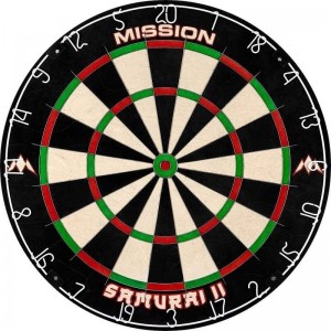 Mission Samurai 2 Dartbord Inclusief Ophangset