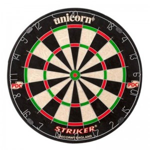 Unicorn Striker Dartbord Inclusief Ophangsysteem (steel tip)