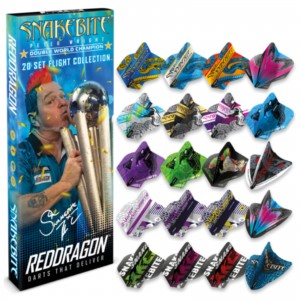 Red Dragon Peter Wright Snakebite Double World Champion Flights Collection