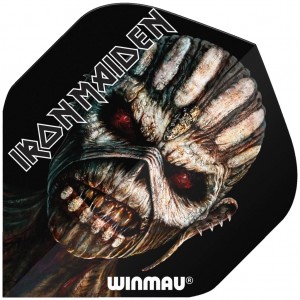 Winmau Rock legend Flights Iron Maiden Black skull