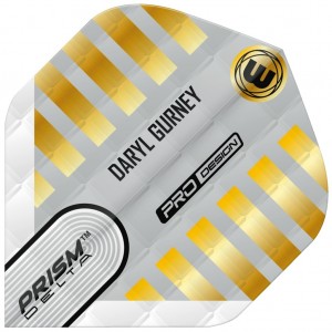 Winmau Prism Delta Daryl Gurney White Gold Embossed Flights