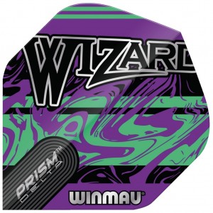 Winmau Prism Delta Wizzard Purple Green Flights