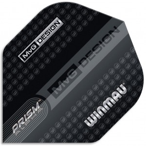 Winmau Prism Alpha MvG Black Grey Flights