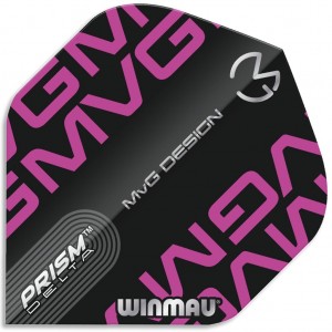 Winmau Prism Delta MvG Black Purple Flights