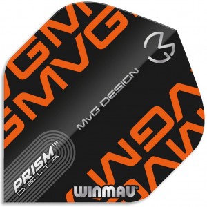 Winmau Prism Delta MvG Black Orange Flights