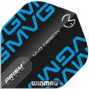 Winmau Prism Delta MvG Black Blue Flights