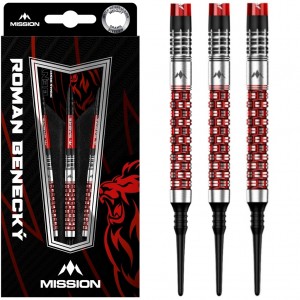 Mission Roman Benecky Softtip Dartpijlen 18 Gram