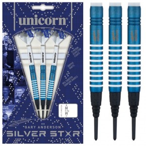 Unicorn Silverstar Blue 80% Gary Anderson 17-19 Gram Softtip