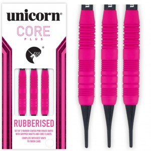 Unicorn Core Plus Rubberised Brass Pink 17-19 Gram Softtip