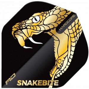 Red Dragon Hardcore Premium Peter Wright Snakebite Gold Snake Flights