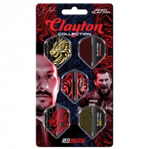 Red Dragon Jonny Clayton Flights Card