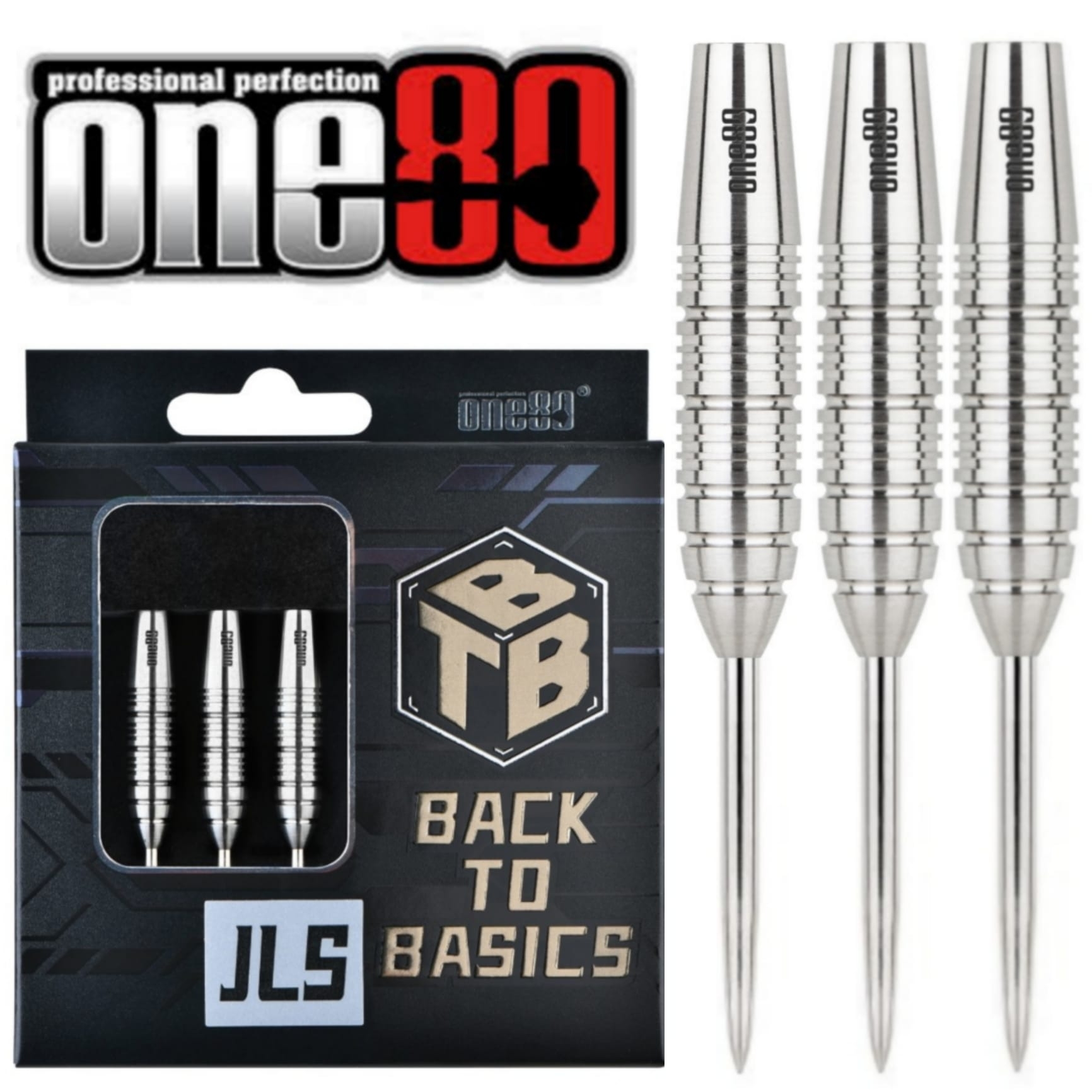 oplichter Kosten Integreren One80 Back To Basic JLS 90% Dartpijlen 23-25 Gram - Mcdartshop.nl