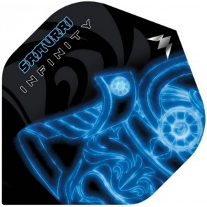 Mission Solo Dart Flights Std No2 Samurai Infinity Blue