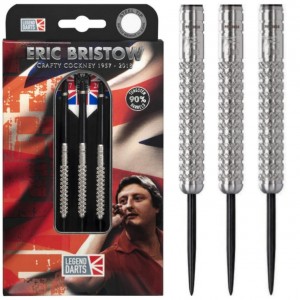 Legend Darts Eric Bristow Silver Knurled 90% 22-24-26 Gram