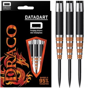 Datadart Draco Dartpijlen 95% Black PVD  Orange