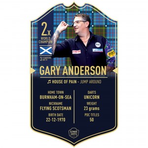 Ultimate Darts Card Gary Anderson