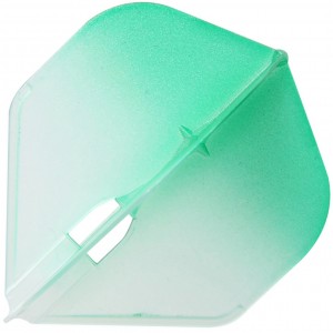 L-style Two Tone Flights L1 Clear Green