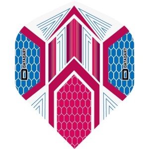 Datadart Hex Flights Blue Pink