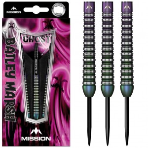 Mission Bailey Marsh Darts 90% Dartpijlen Coral PVD Coating  Ghost  23-25 Gram