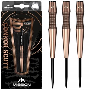 Mission Connor Scutt V2 90% Dartpijlen Bronze PVD Sniper 22-24 Gram