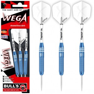 Bull's Wega Brass Blue Dartpijlen 20-22 Gram