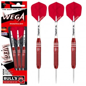 Bull's Wega Brass Red Dartpijlen 21-23 Gram