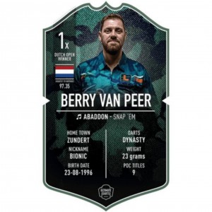 Ultimate Darts Card Berry Van Peer