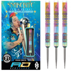 Red Dragon Peter Wright Double World Champion Diamond Fusion Spectron SE 90% Dartpijlen 21-22-23 Gram 