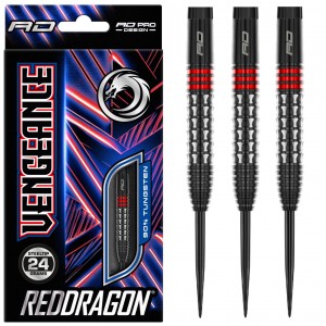 Red Dragon Vengeance Red 90% Dartpijlen 22-24 Gram