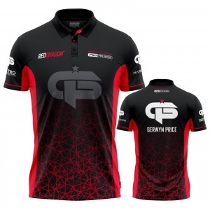 Red Dragon Gerwyn Price Signature Red Polo