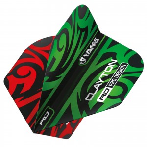 Red Dragon Jonny Clayton Red & Green Yin Yang Flights