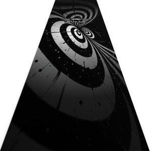Bulls Illusion Carpet Black and White 241x55