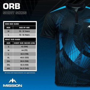 Mission Orb Dartshirt Blauw