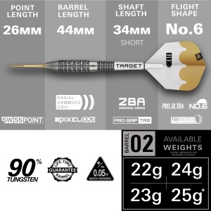 Target Redux 90% 02 Swiss 22-23-24-25 Gram 